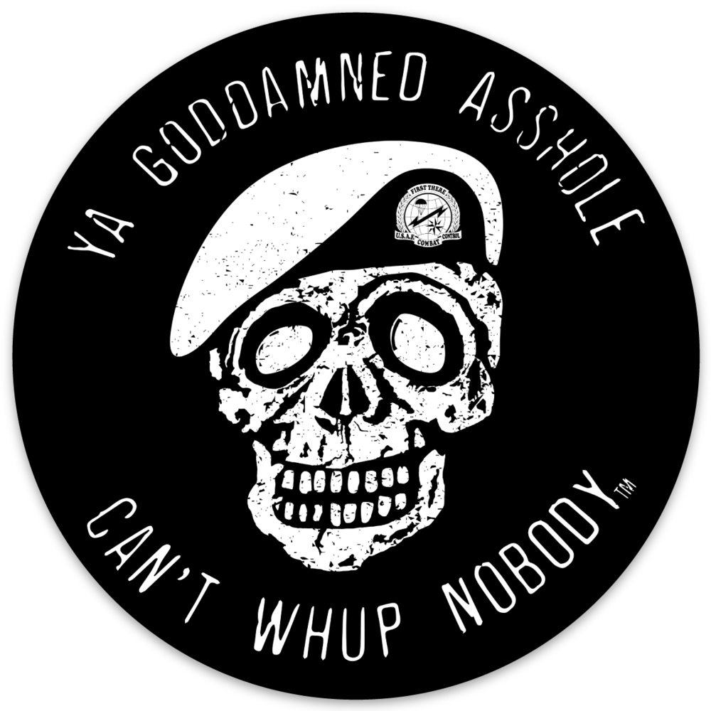 Can’t Whup Nobody™️ 4x4 Inch Sticker